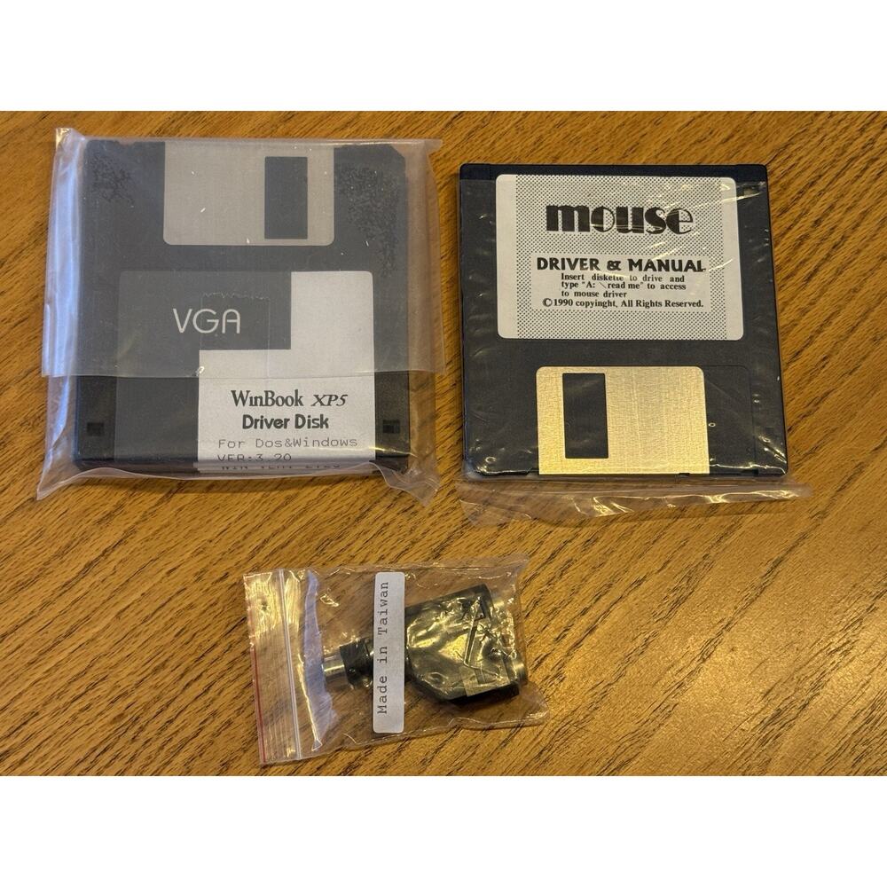 WinBook XP5 Driver Disk Lot Utility VGA - 3.5" Floppy VTG Lot